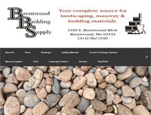 Tablet Screenshot of brentwoodbuildingsupply.com